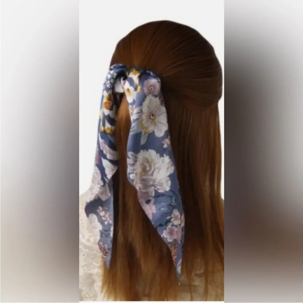 Pink Scarf Scrunchie Hair Tie K61